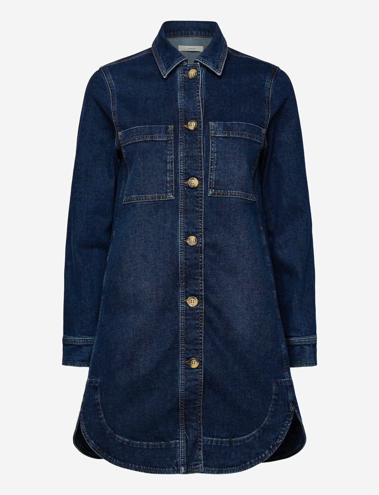 InWear - NanaIW Denim Dress - denim dresses - dark wash denim - 1