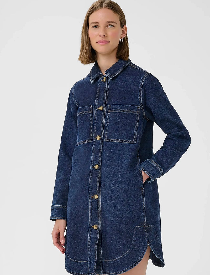 InWear - NanaIW Denim Dress - denim dresses - dark wash denim - 0