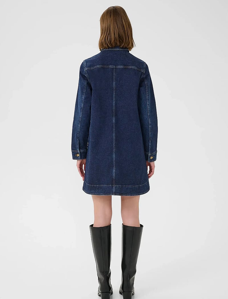 InWear - NanaIW Denim Dress - denim dresses - dark wash denim - 4