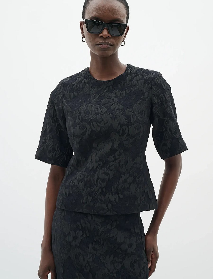 InWear - BriiIW Top - bluzki z krótkim rękawem - black - 0