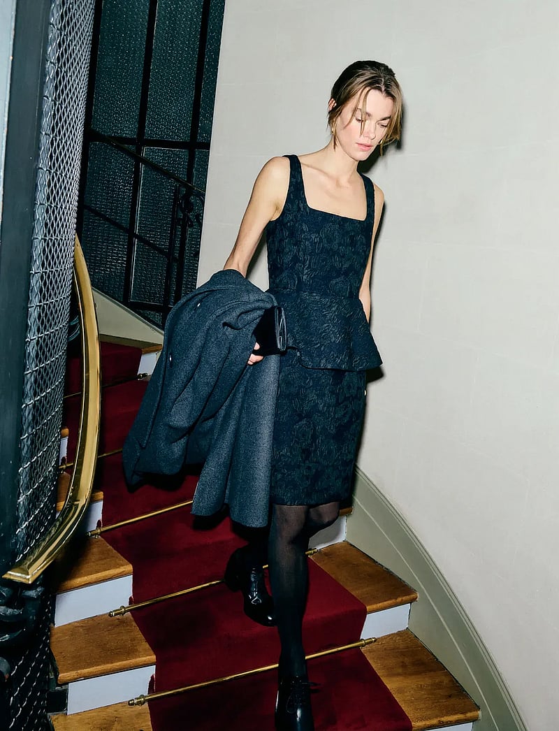 InWear - BriiIW Flounce Dress - cocktailkjoler - black - 0