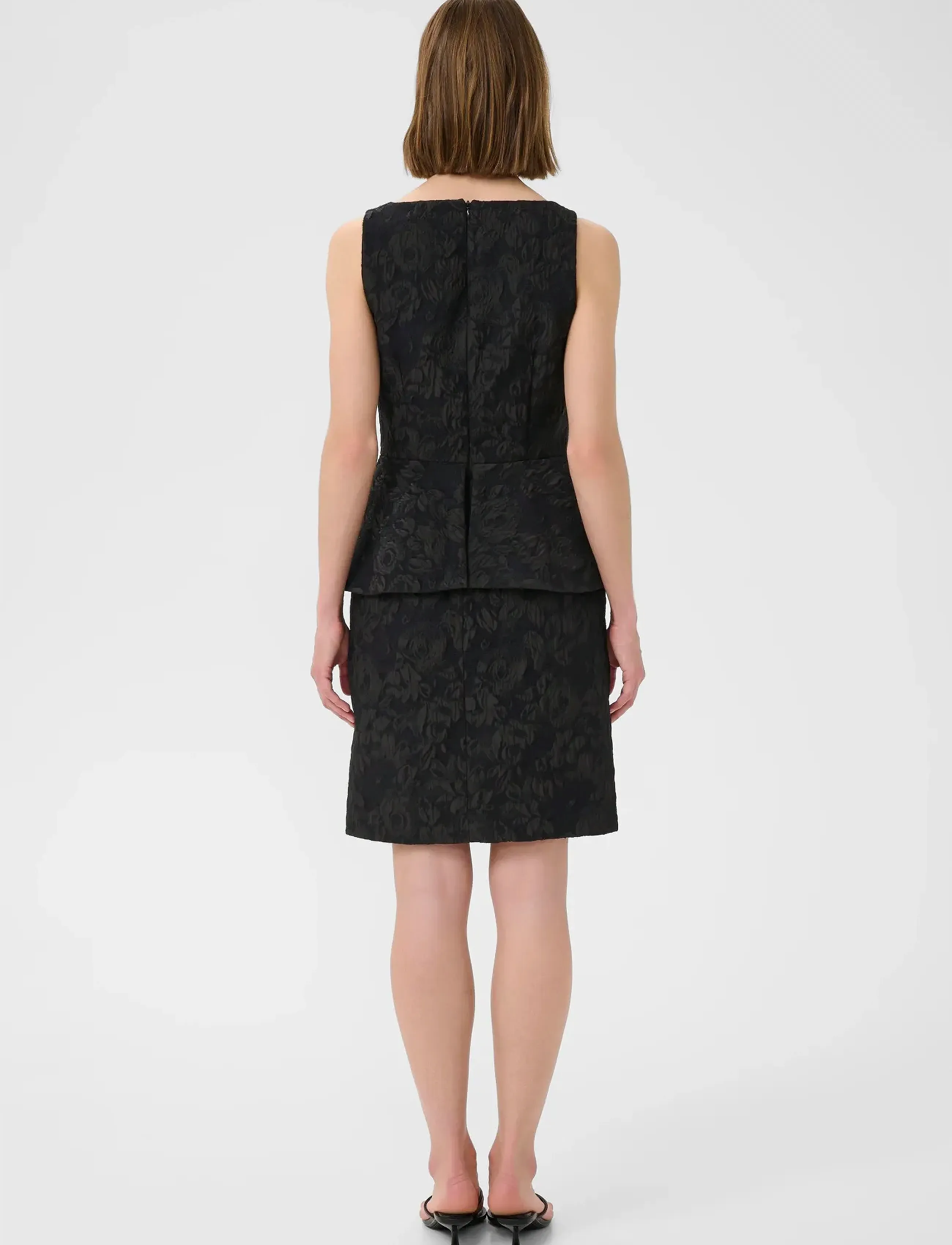 InWear - BriiIW Flounce Dress - kokteiļkleitas - black - 4