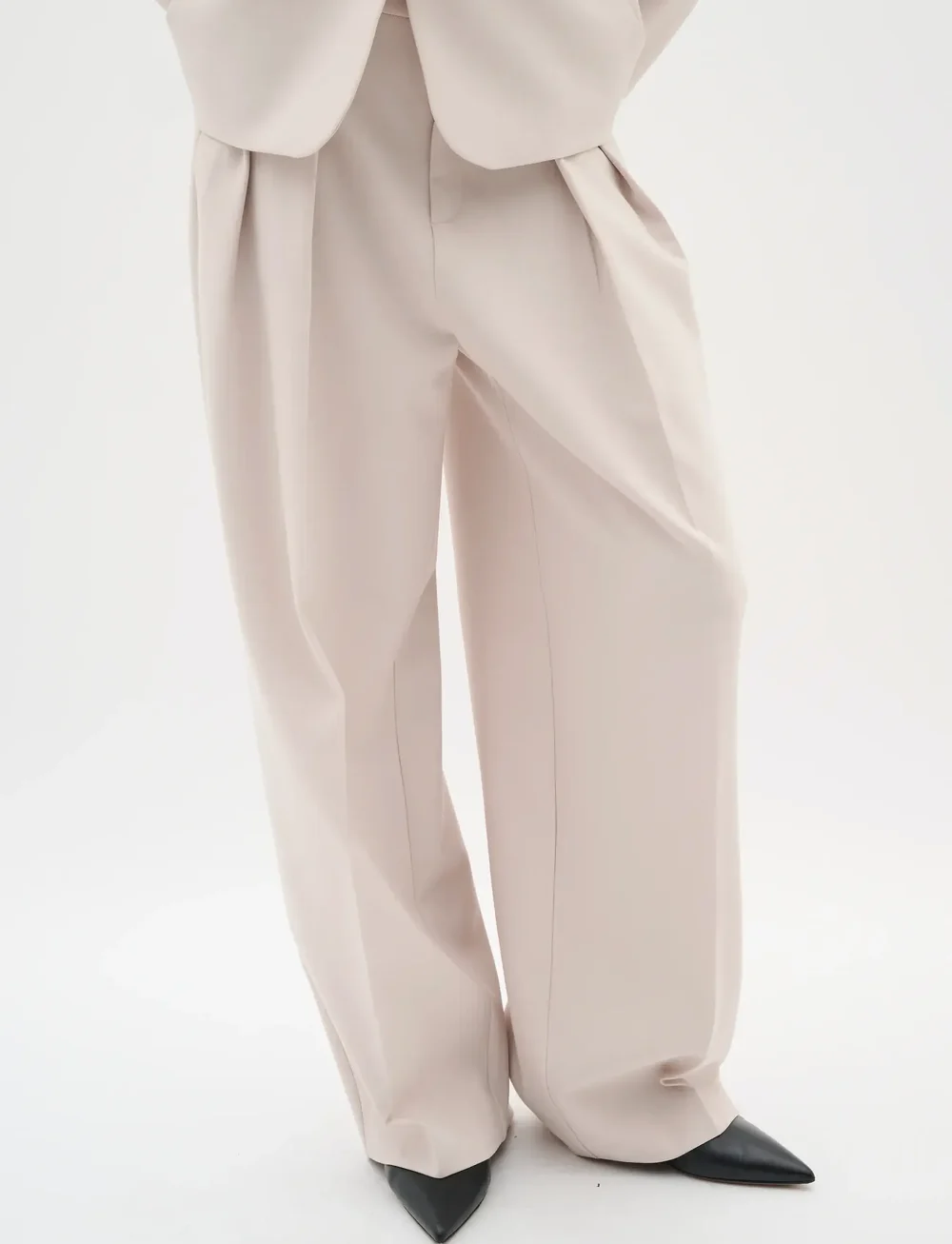 InWear - BryelleIW Wide Pant - vida byxor - haze - 0