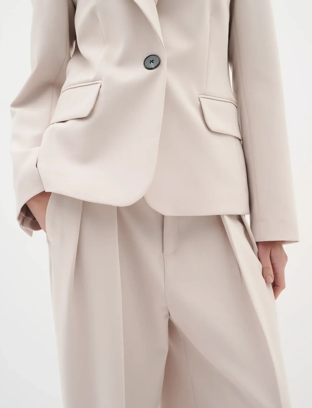 InWear - BryelleIW Wide Pant - vida byxor - haze - 5