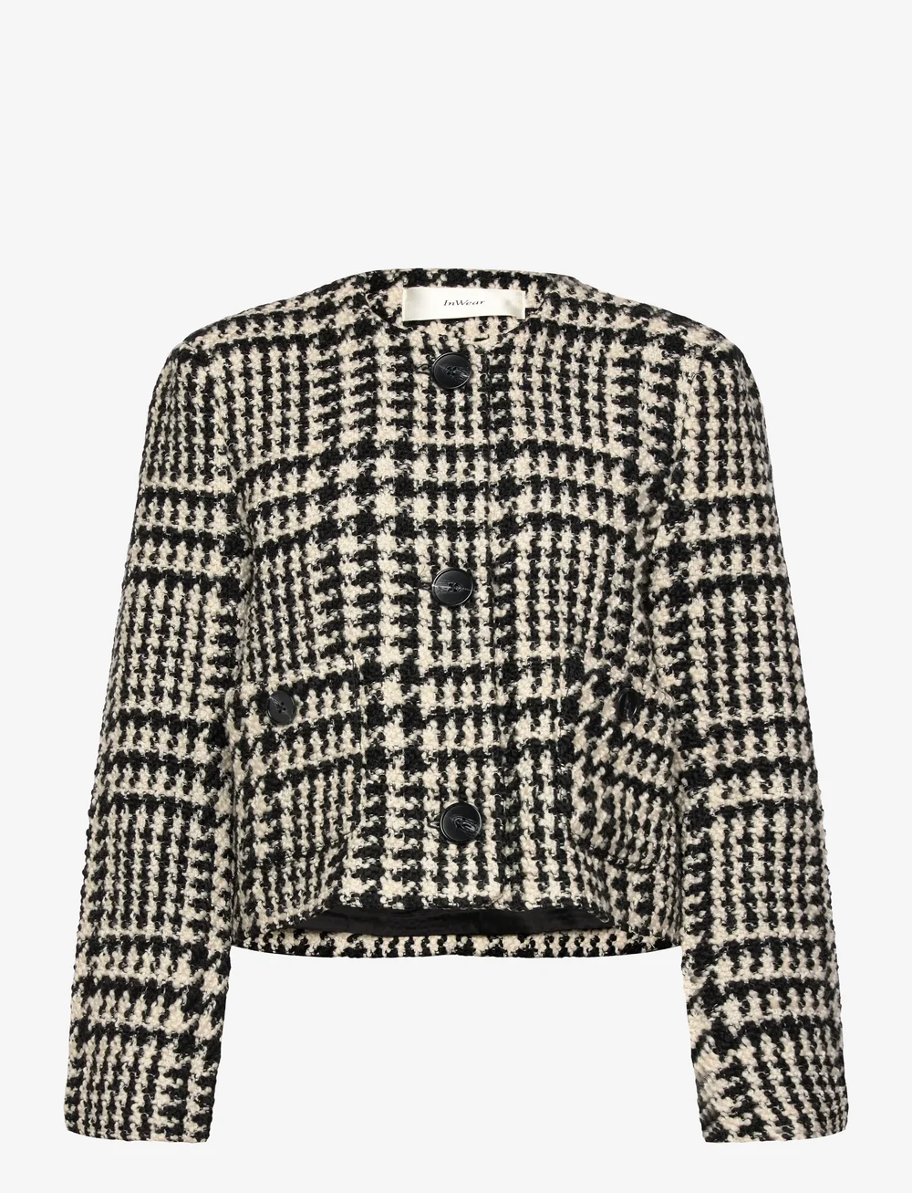 InWear - BryaIW Jacket - uldjakker - black / white - 1