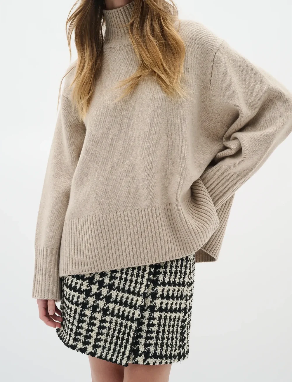 InWear - BryaIW Skirt - slå-om-nederdele - black / white - 0