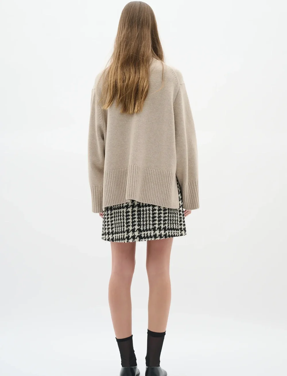 InWear - BryaIW Skirt - slå-om-nederdele - black / white - 4