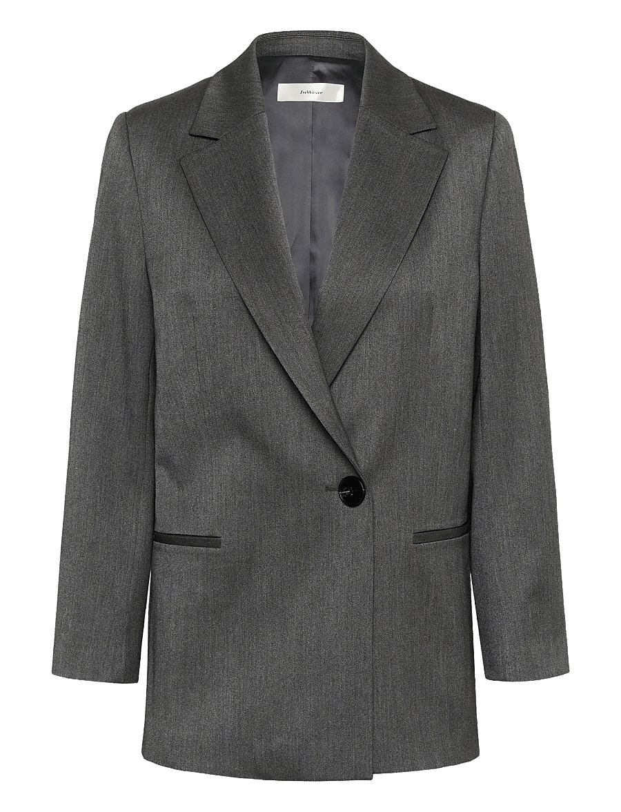 InWear - BrunildaIW Blazer - single breasted blazers - dark grey melange - 1