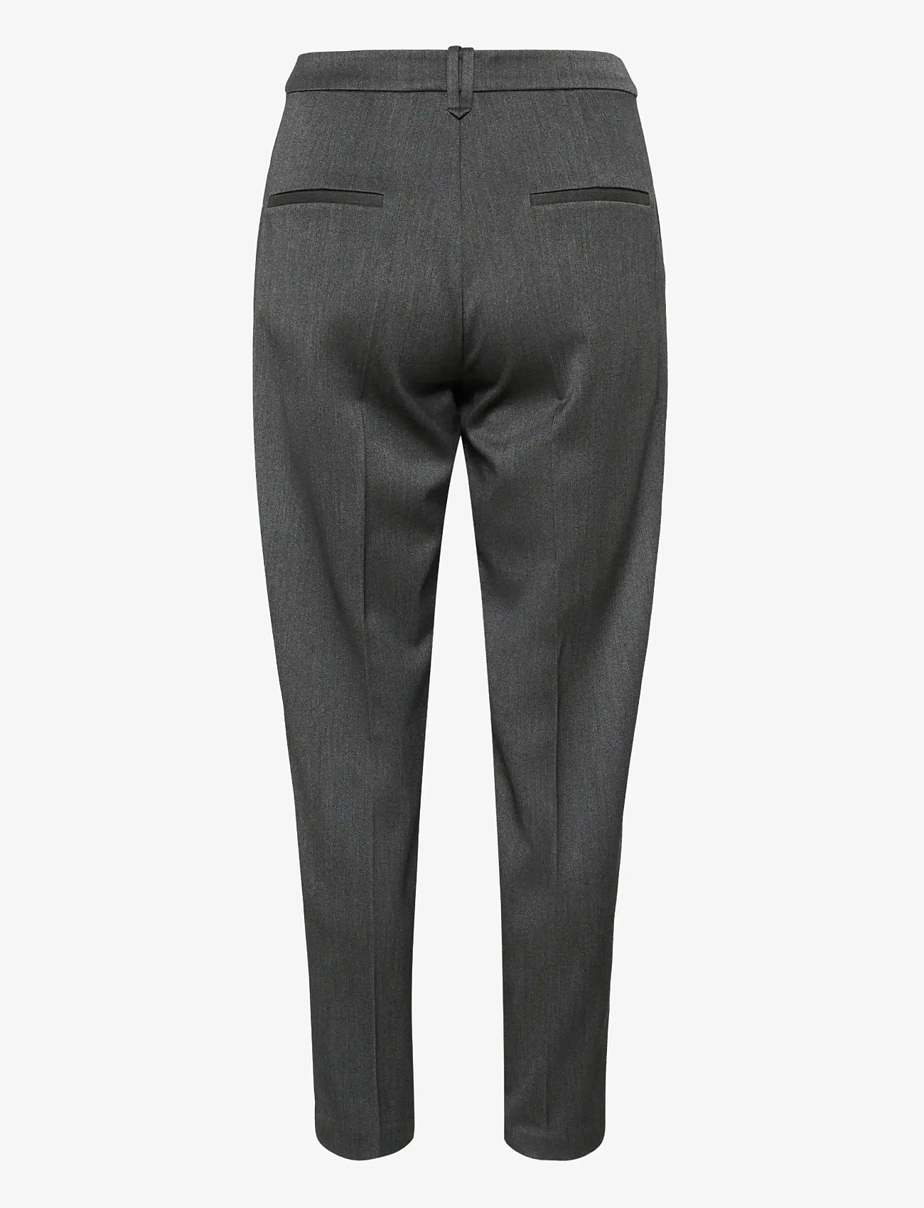 InWear - BrunildaIW Tapered Pant - sirge säärega püksid - dark grey melange - 2