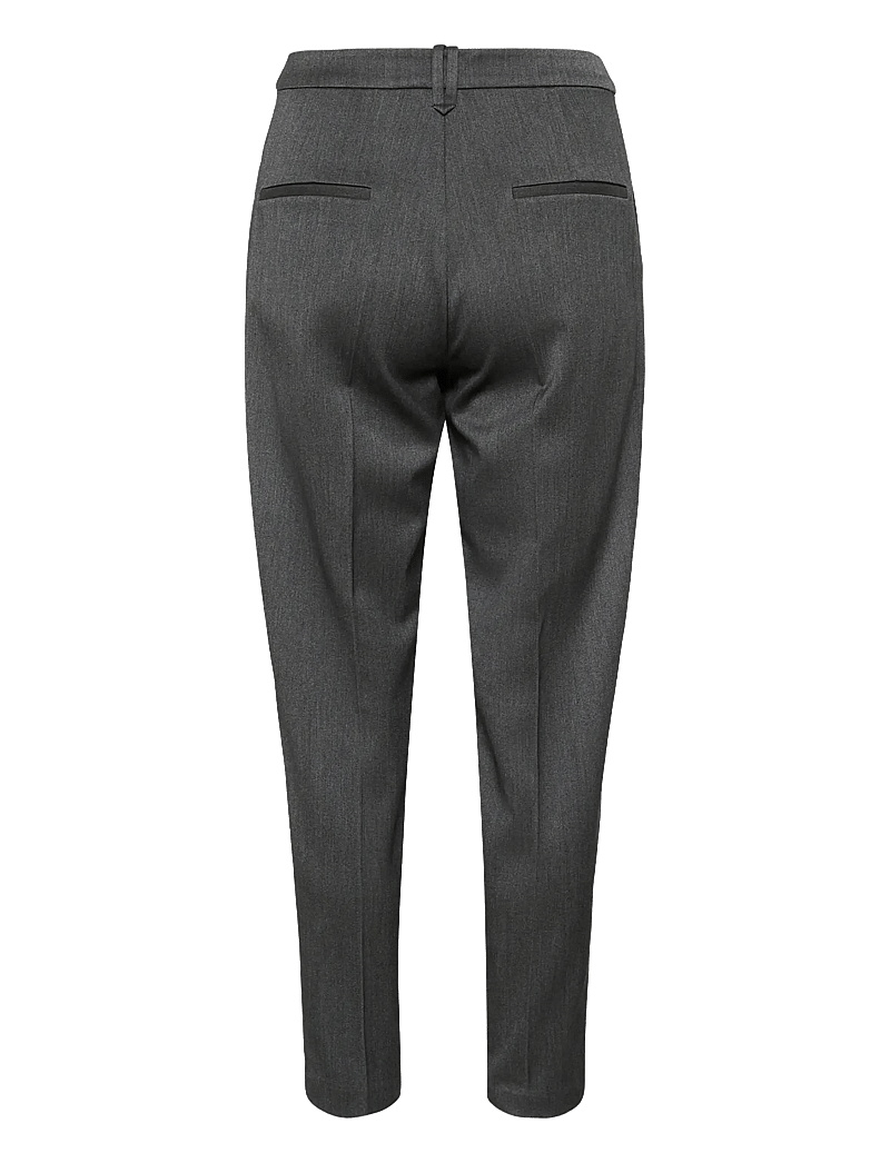 InWear - BrunildaIW Tapered Pant - sirge säärega püksid - dark grey melange - 2