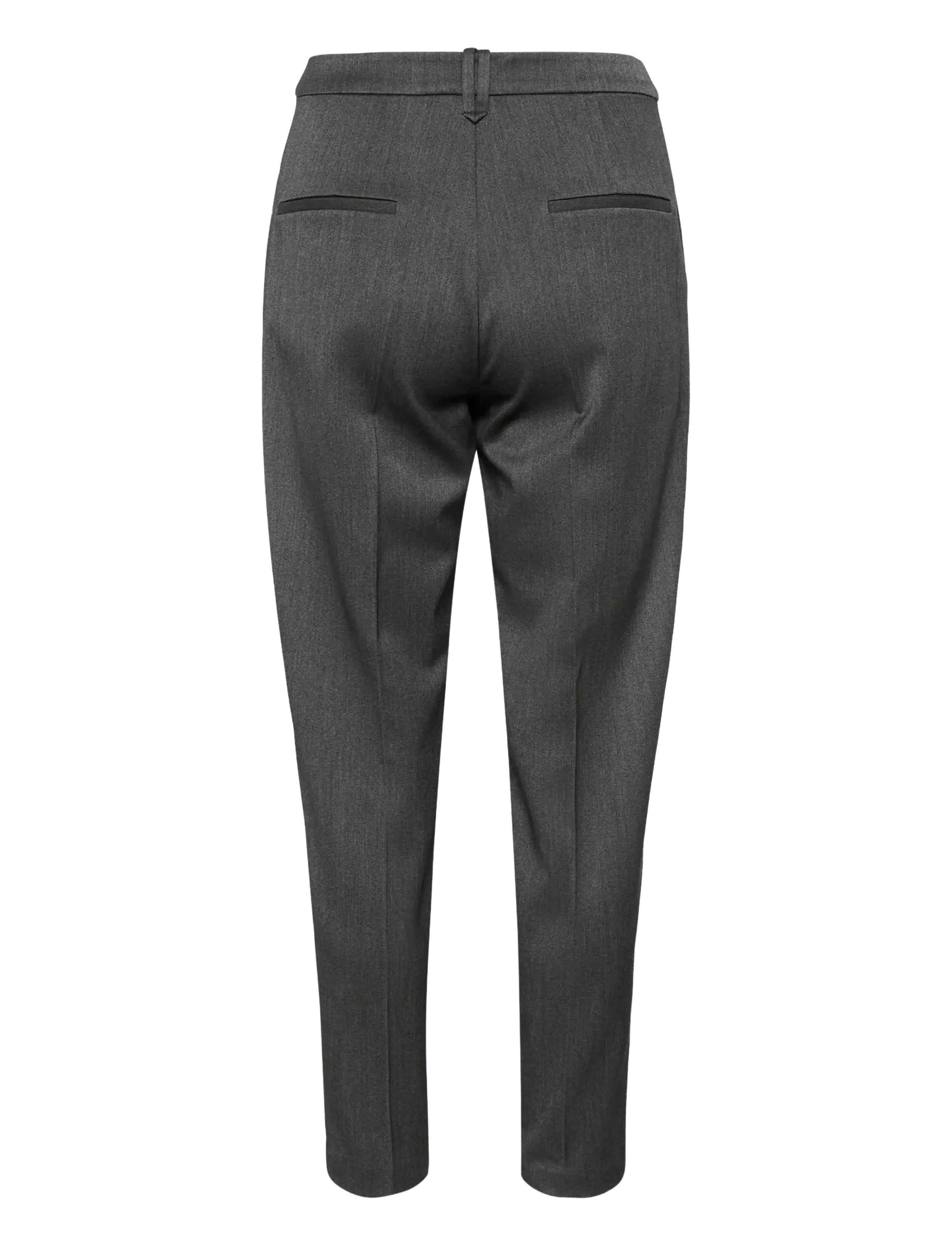InWear - BrunildaIW Tapered Pant - sirge säärega püksid - dark grey melange - 2