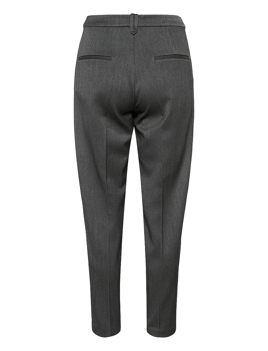 InWear - BrunildaIW Tapered Pant - sirge säärega püksid - dark grey melange - 2