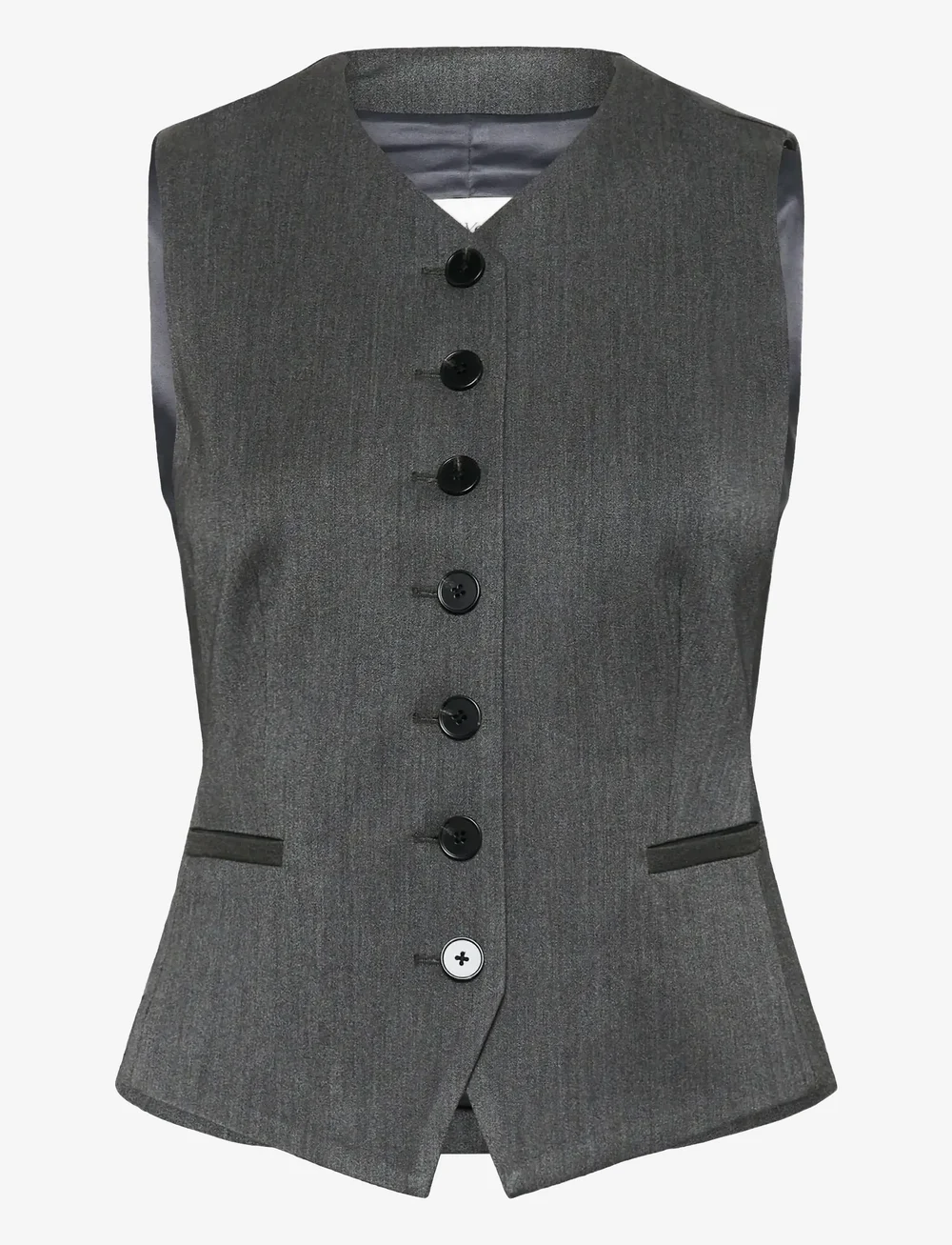 InWear - BrunildaIW Waistcoat - waistcoats - dark grey melange - 1