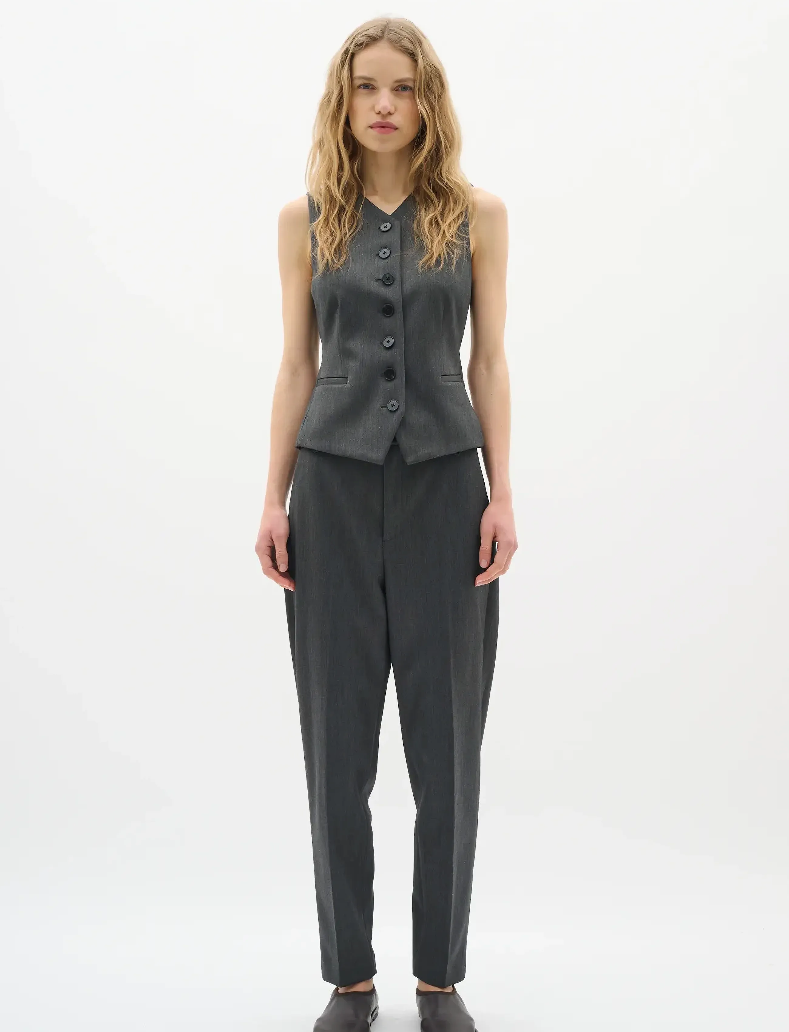 InWear - BrunildaIW Waistcoat - dark grey melange - 3
