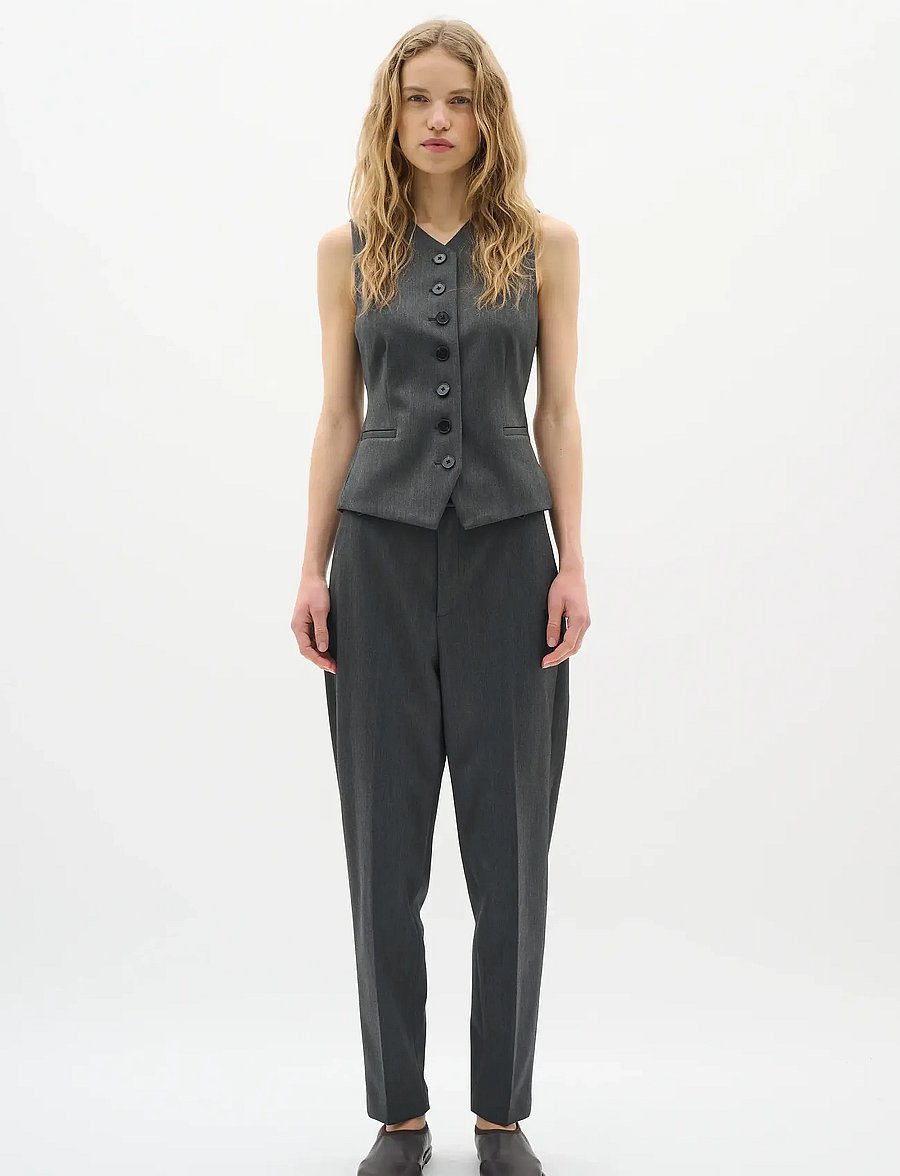 InWear - BrunildaIW Waistcoat - dark grey melange - 3