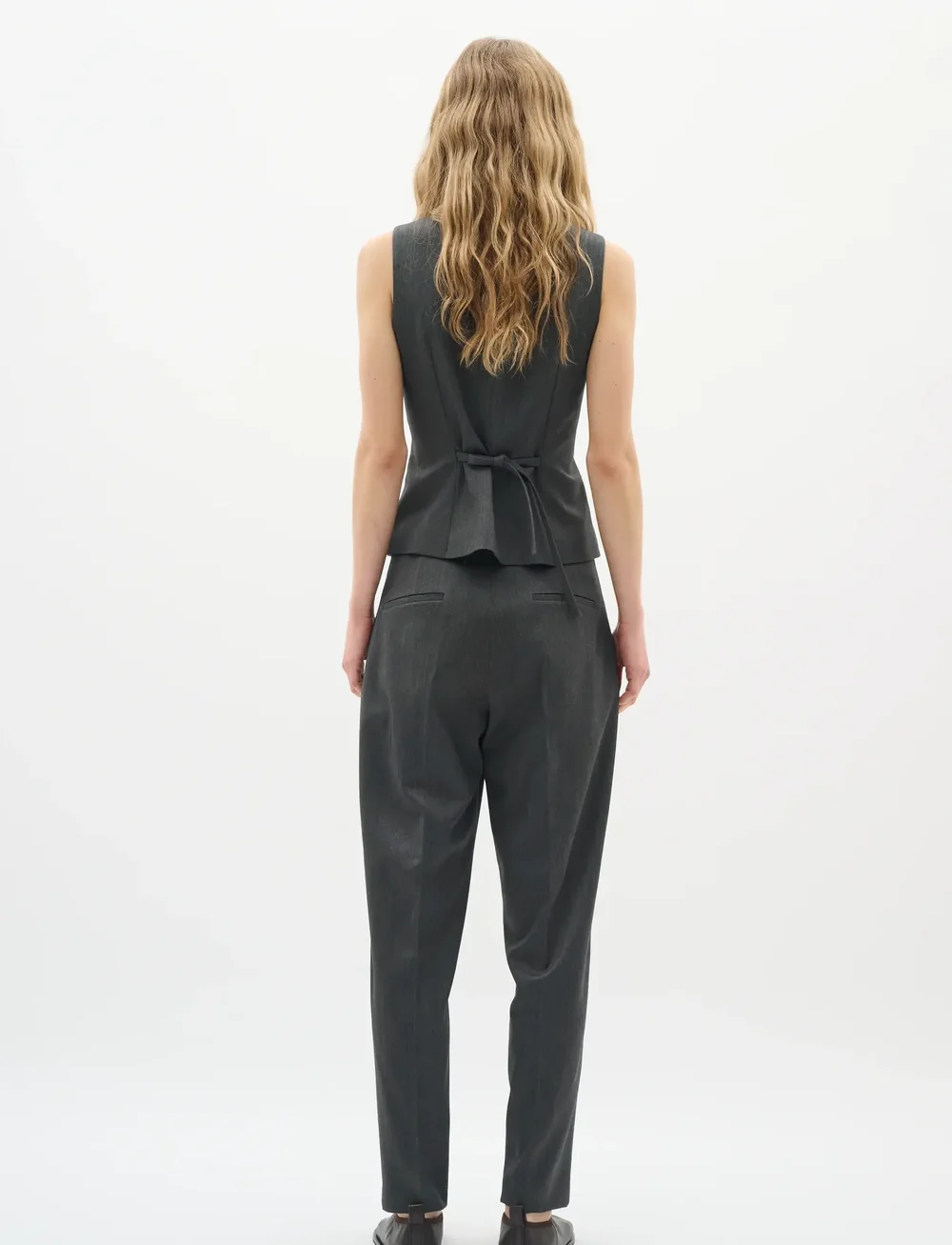 InWear - BrunildaIW Waistcoat - waistcoats - dark grey melange - 4