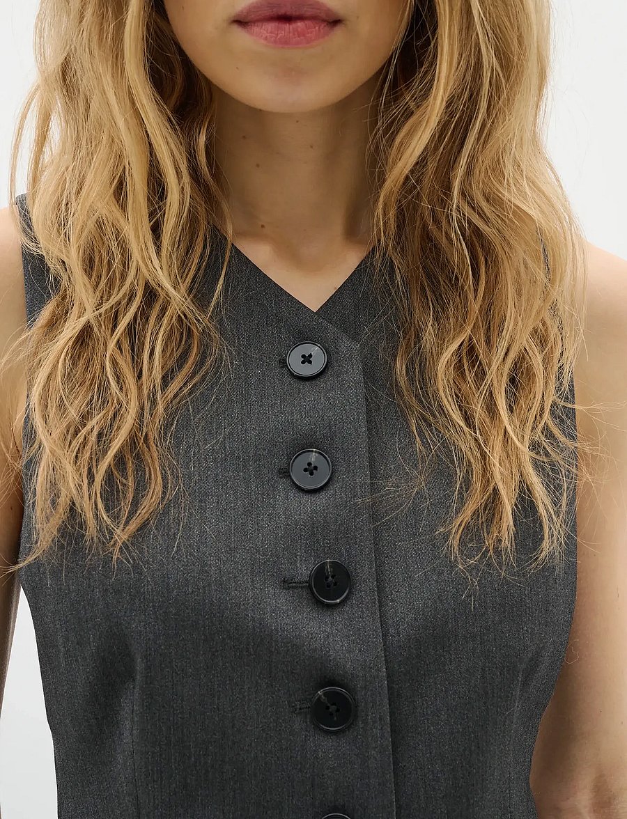 InWear - BrunildaIW Waistcoat - dark grey melange - 5