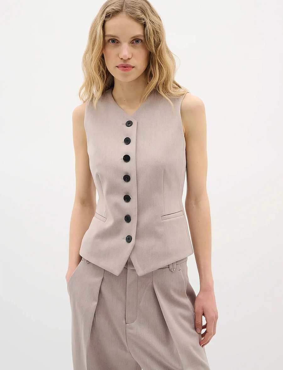 InWear - BrunildaIW Waistcoat - sandy grey melange - 0