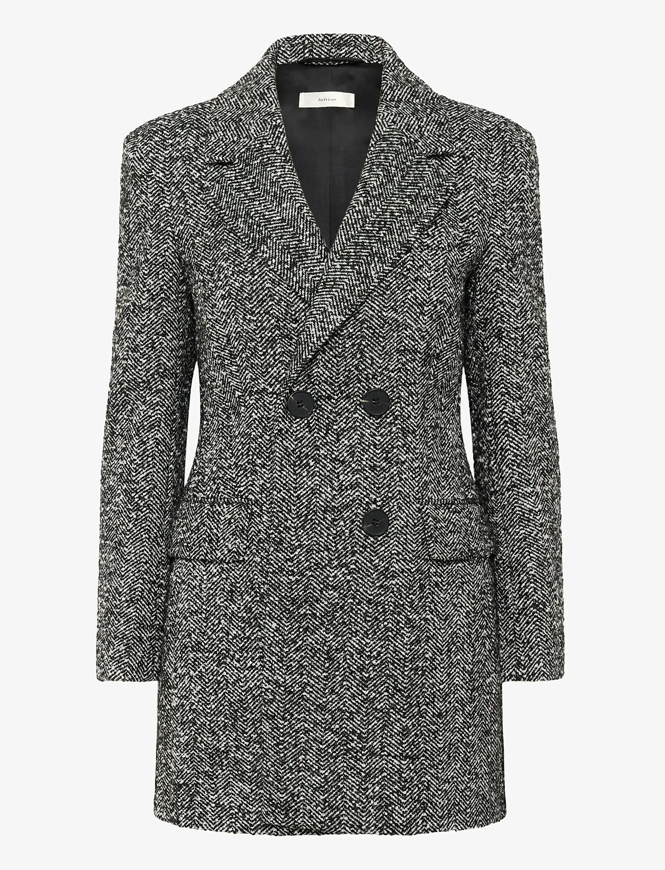 InWear - BryannyIW Blazer - dobbeltradede blazere - black / white - 1