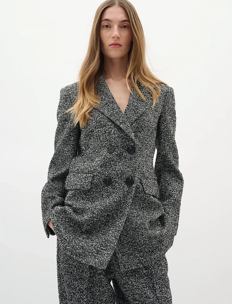 InWear - BryannyIW Blazer - zweireihige blazer - black / white - 0