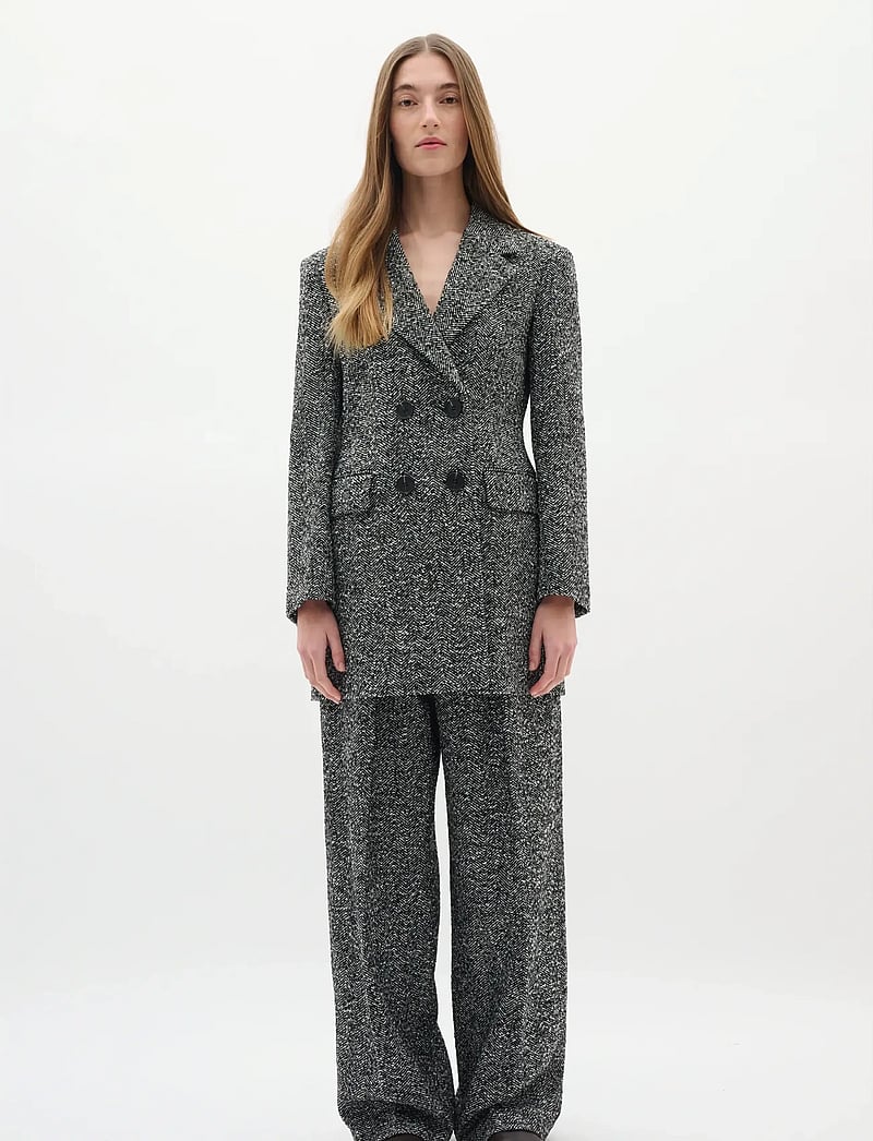 InWear - BryannyIW Blazer - zweireihige blazer - black / white - 3