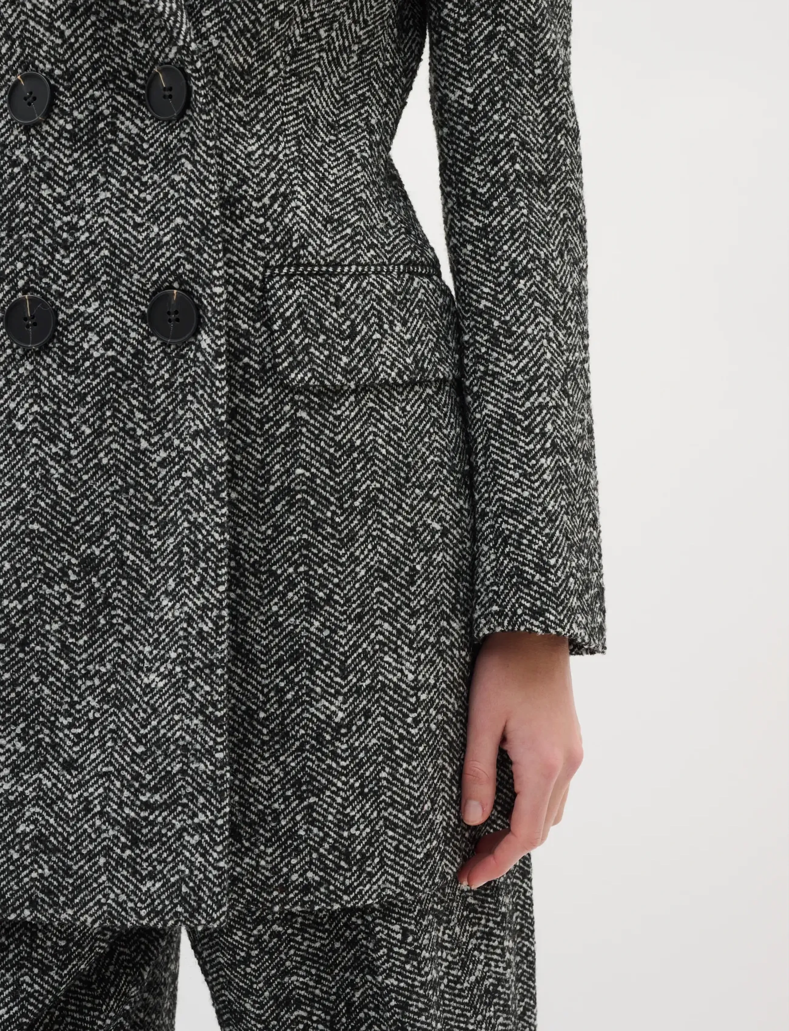 InWear - BryannyIW Blazer - kaksiriviset bleiserit - black / white - 5