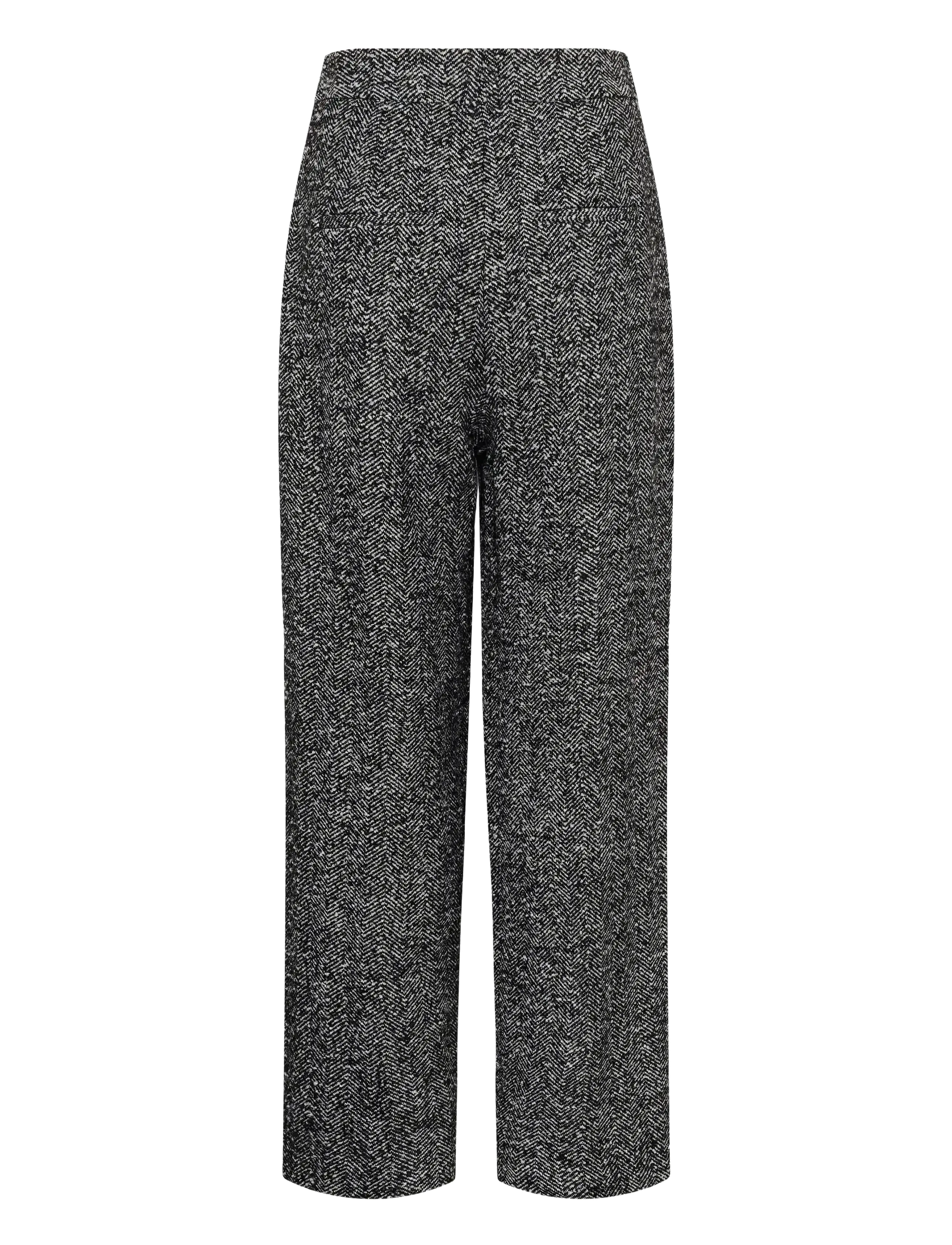 InWear - BryannyIW Pant - hosen mit weitem bein - black / white - 2