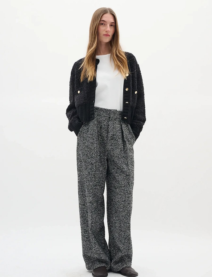 InWear - BryannyIW Pant - vide bukser - black / white - 3