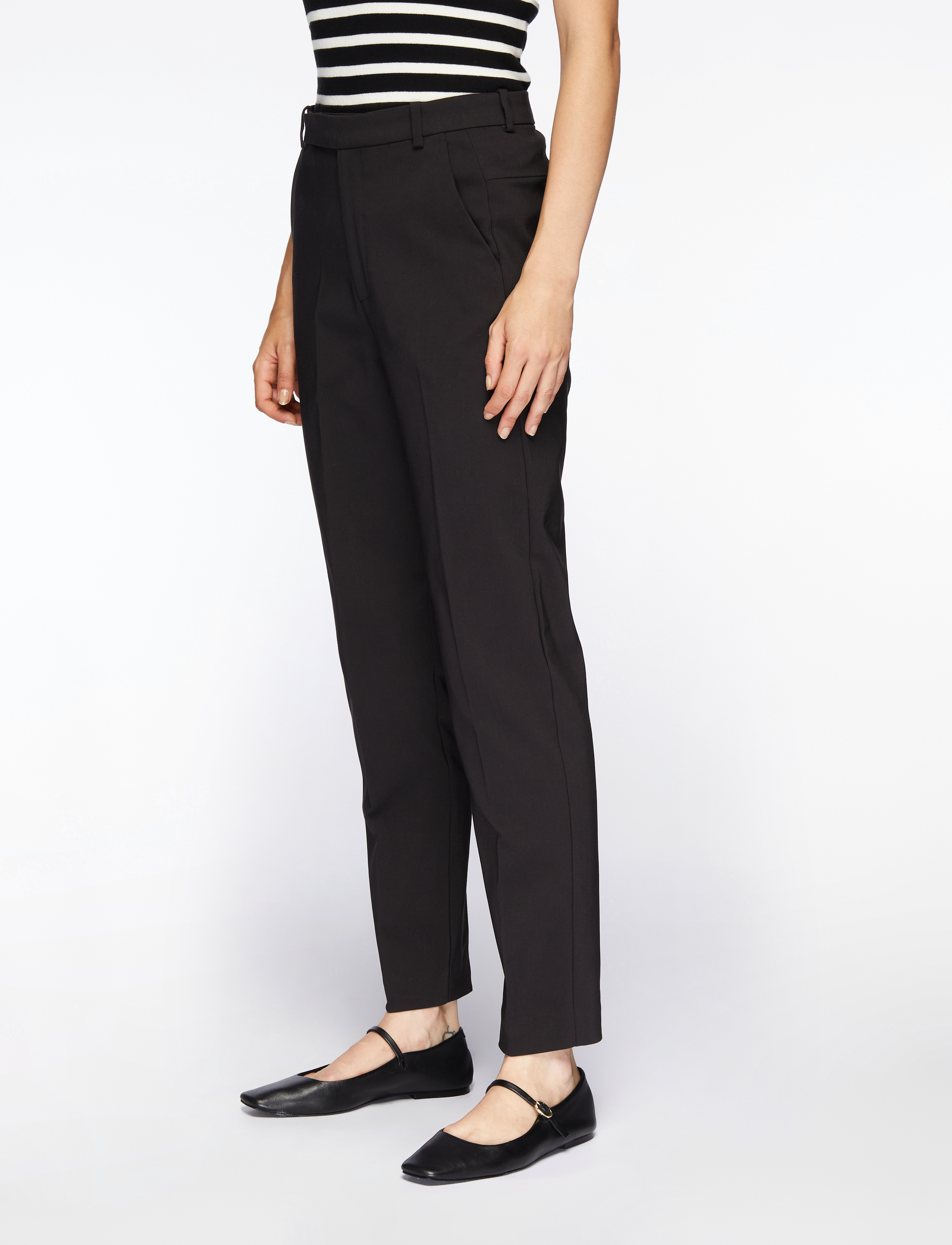 InWear ZiggiIW Tapered Pant - Transitional Layering - BLACK / black