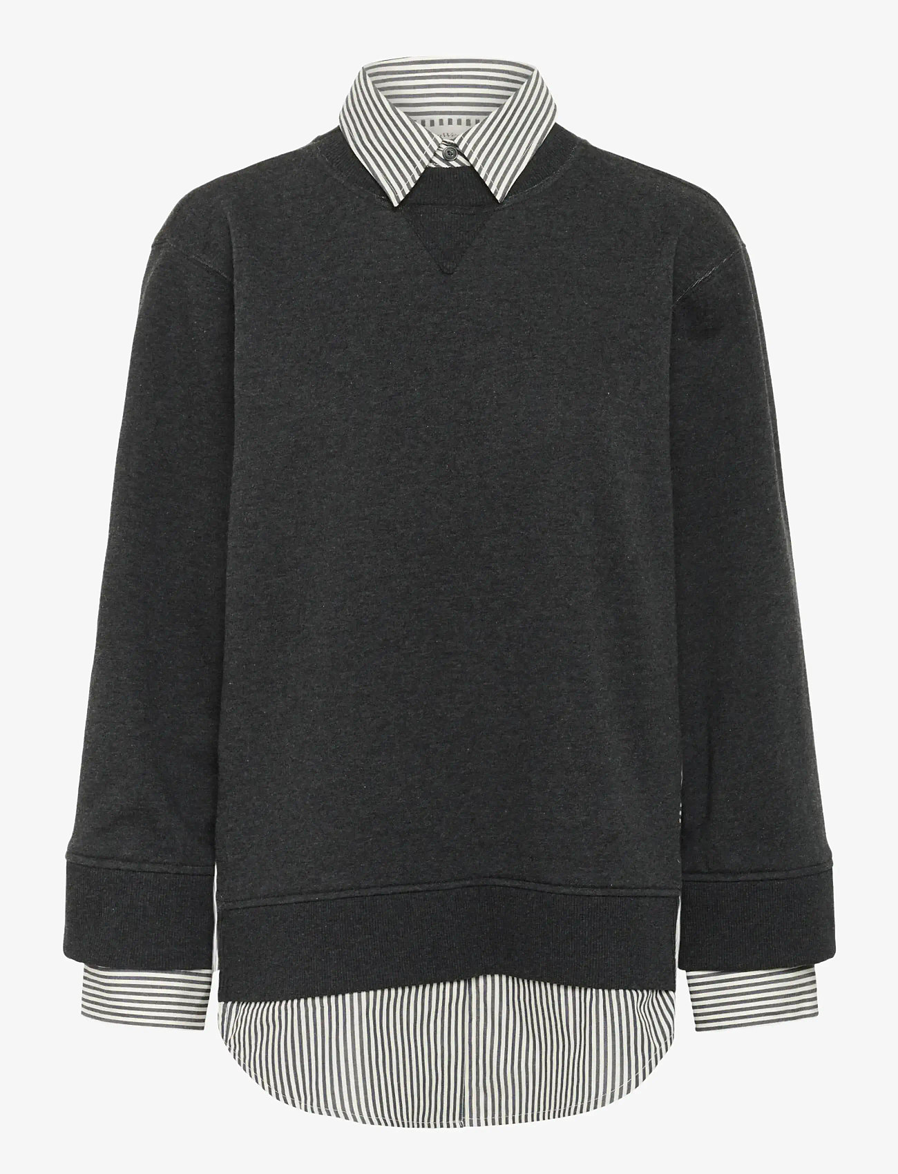 InWear - NataljaIW Sweatshirt - dressipluusid - black stripe - 1
