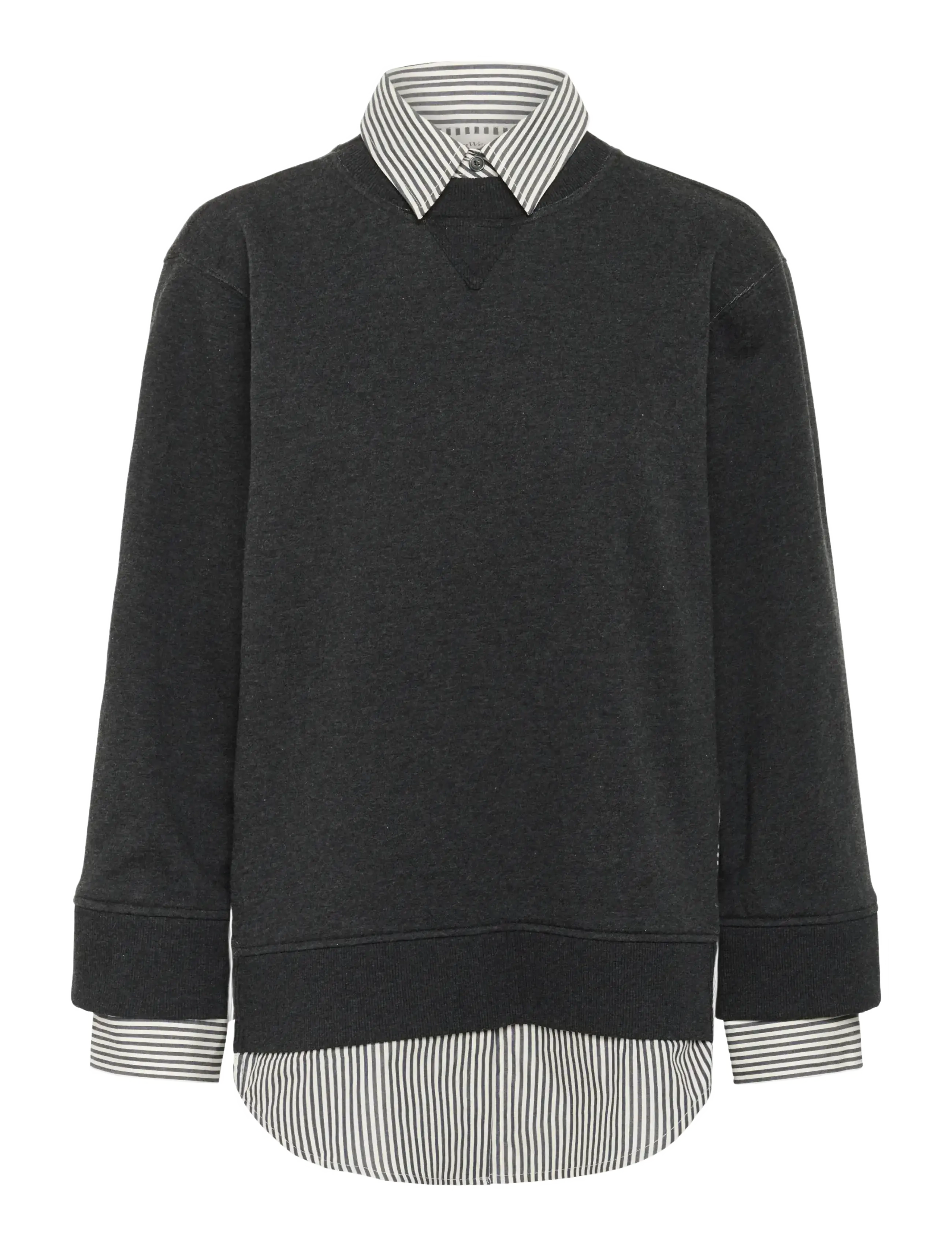 InWear NataljaIW Sweatshirt - Riided - BLACK STRIPE / grey