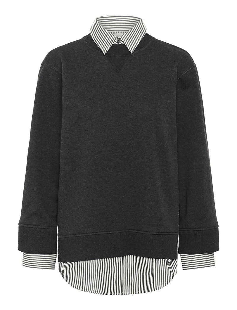 InWear - NataljaIW Sweatshirt - dressipluusid - black stripe - 1