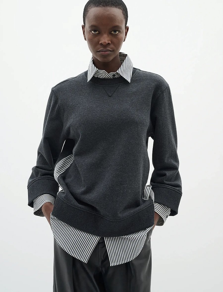 InWear - NataljaIW Sweatshirt - sweatshirts - black stripe - 0