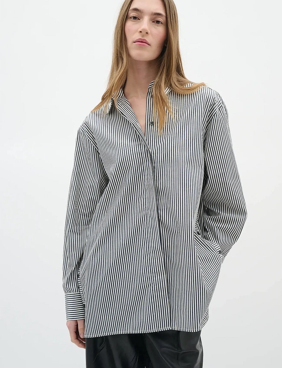 InWear - NataljaIW Shirt - langärmlige hemden - black stripe - 0