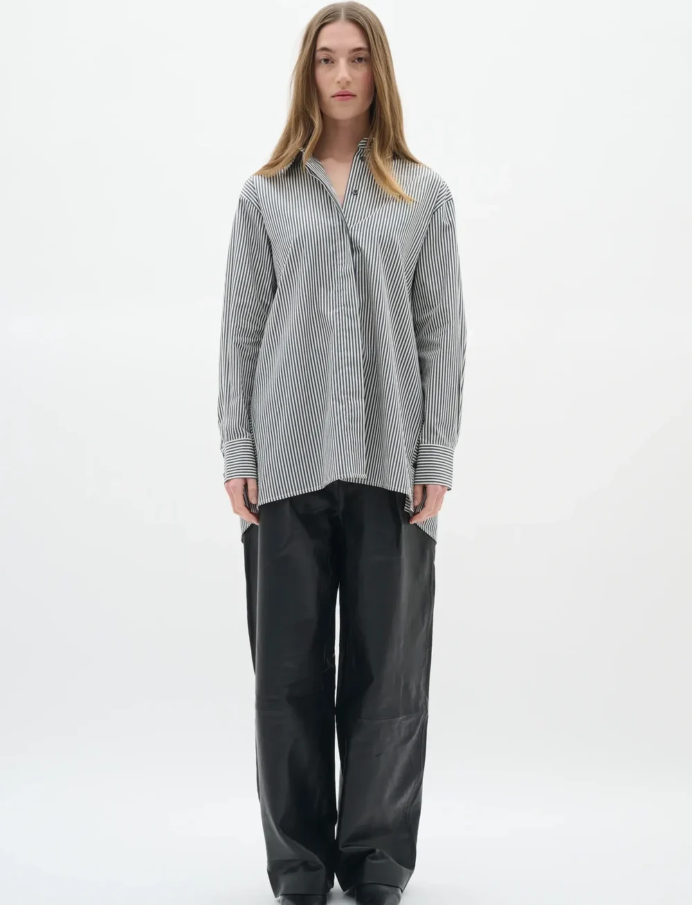 InWear - NataljaIW Shirt - langærmede skjorter - black stripe - 3