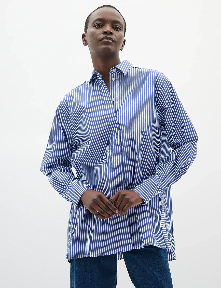 InWear - NataljaIW Shirt - langärmlige hemden - sodalite blue stripe - 0