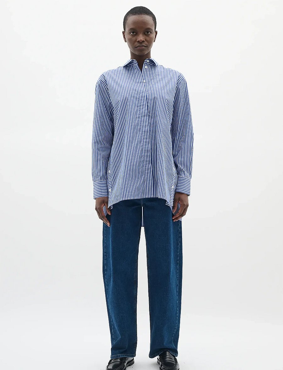 InWear - NataljaIW Shirt - langärmlige hemden - sodalite blue stripe - 3