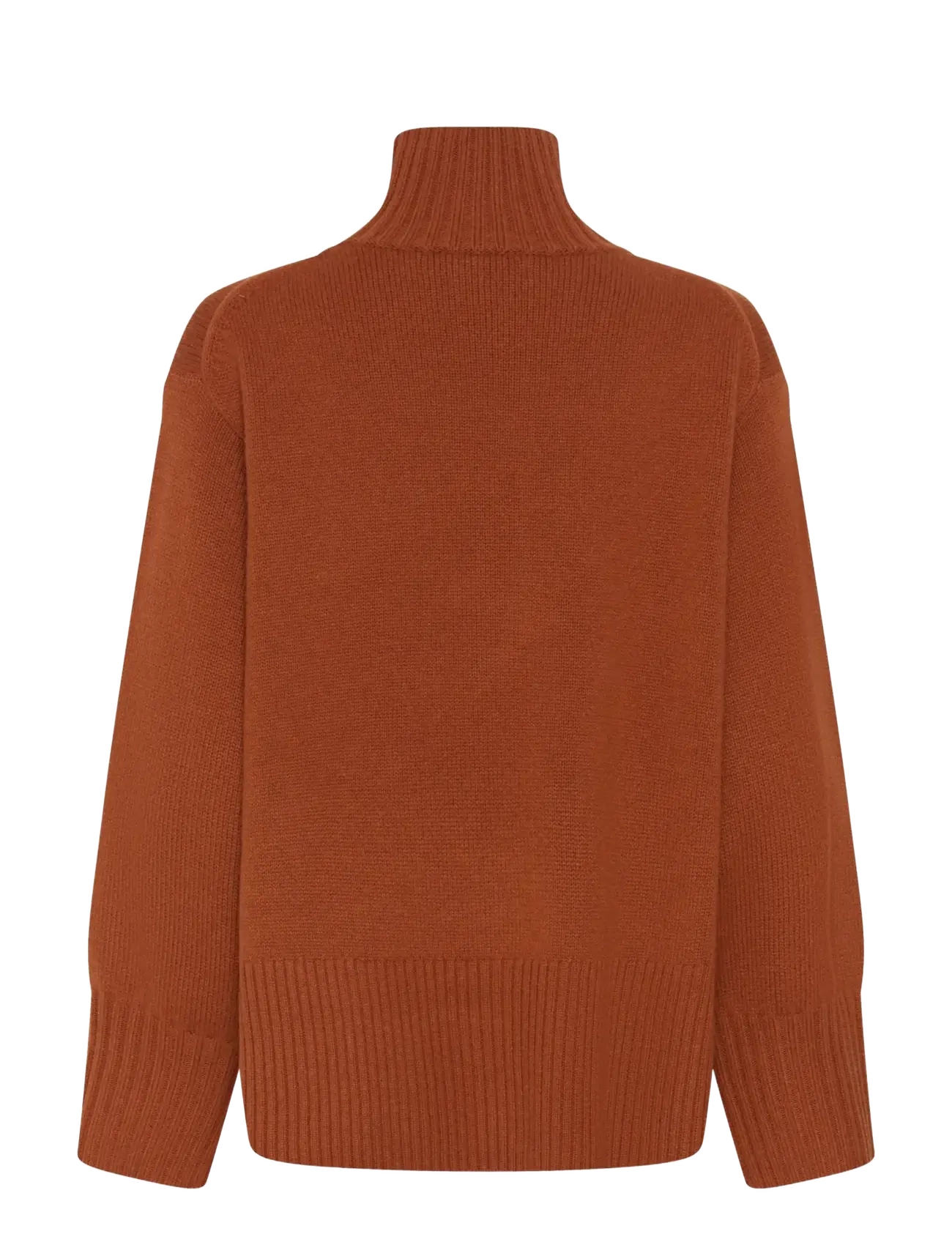 InWear - GeaIW Kaxy Highneck - stickade tröjor - brandy brown melange - 2