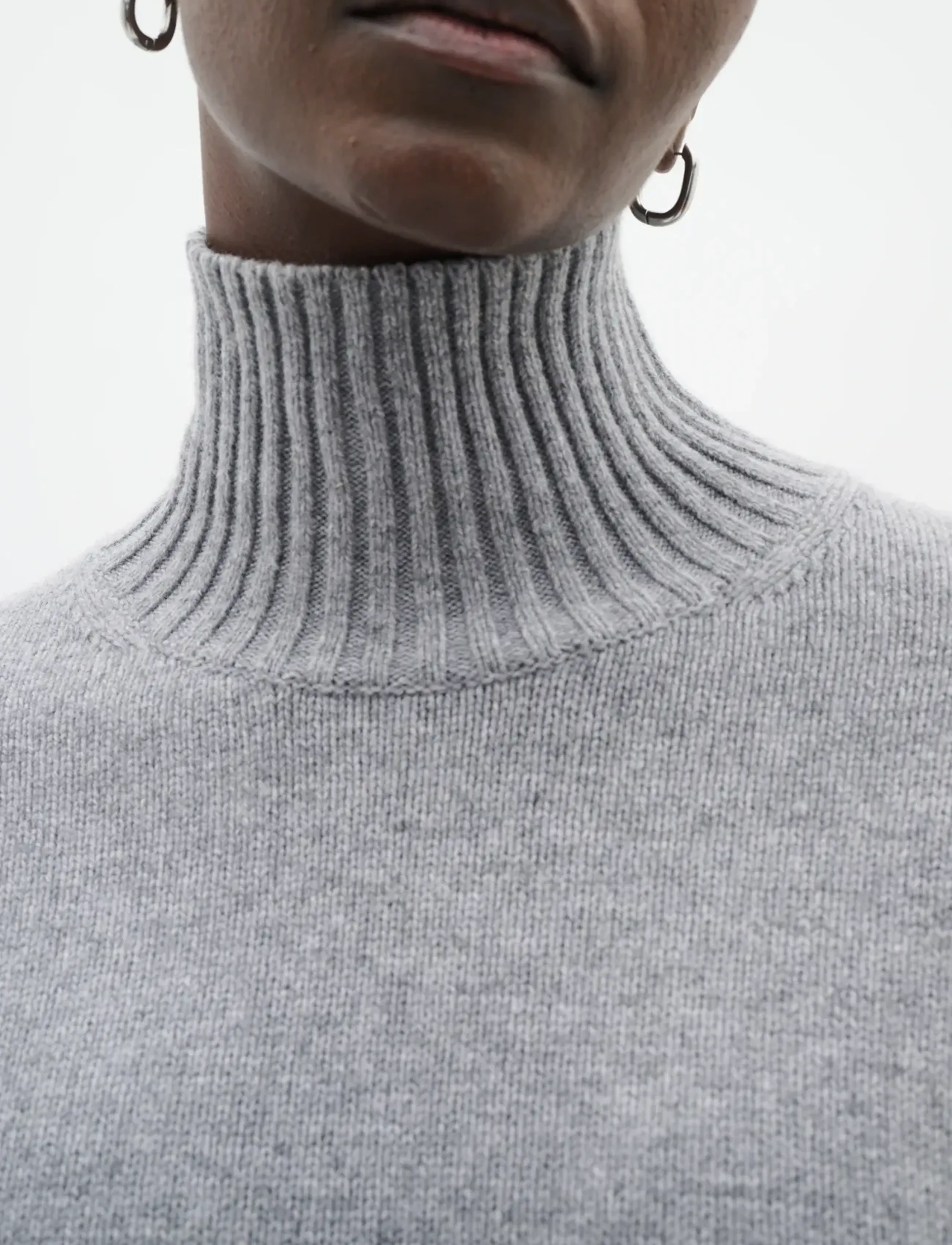 InWear - GeaIW Kaxy Highneck - džemperi - granite melange - 5