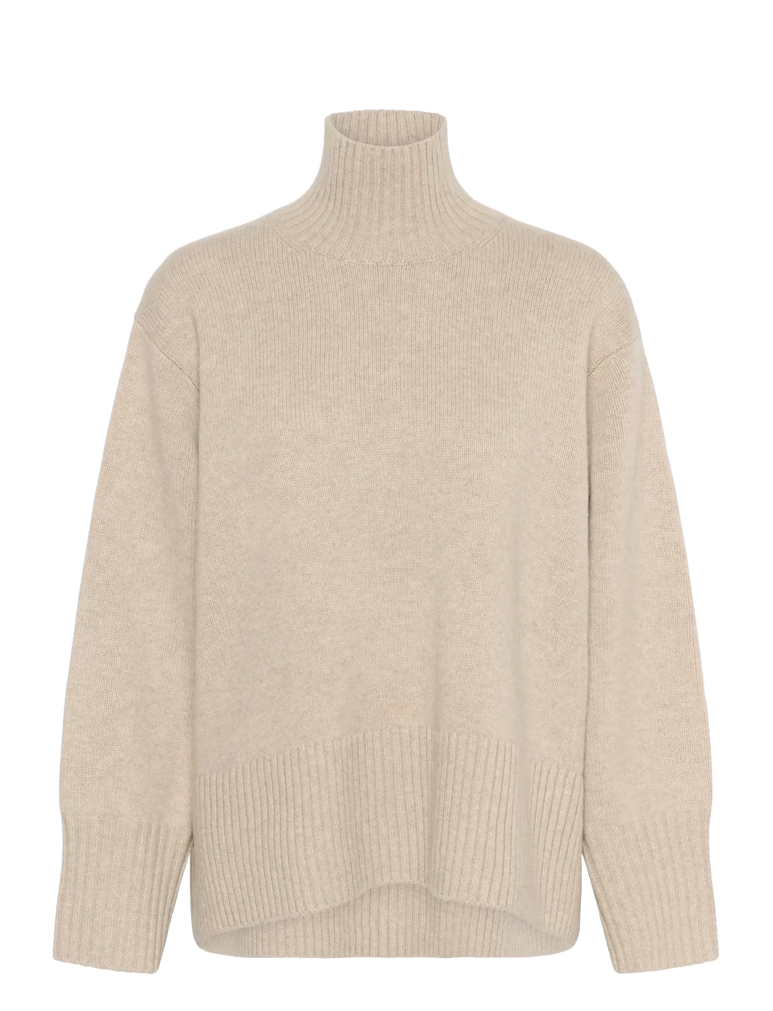 InWear GeaIW Kaxy Highneck - Tøj - HAZE MELANGE / cream