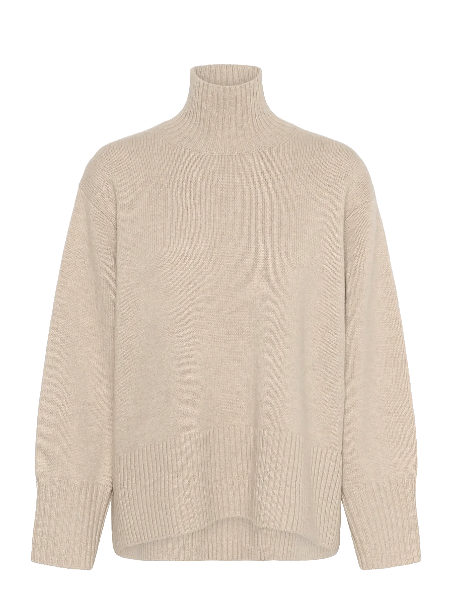 InWear - GeaIW Kaxy Highneck - stickade tröjor - haze melange - 1