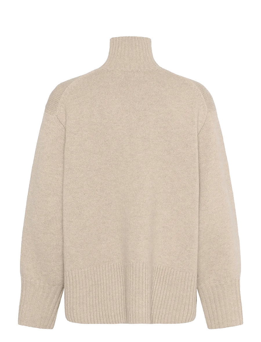 InWear - GeaIW Kaxy Highneck - stickade tröjor - haze melange - 2