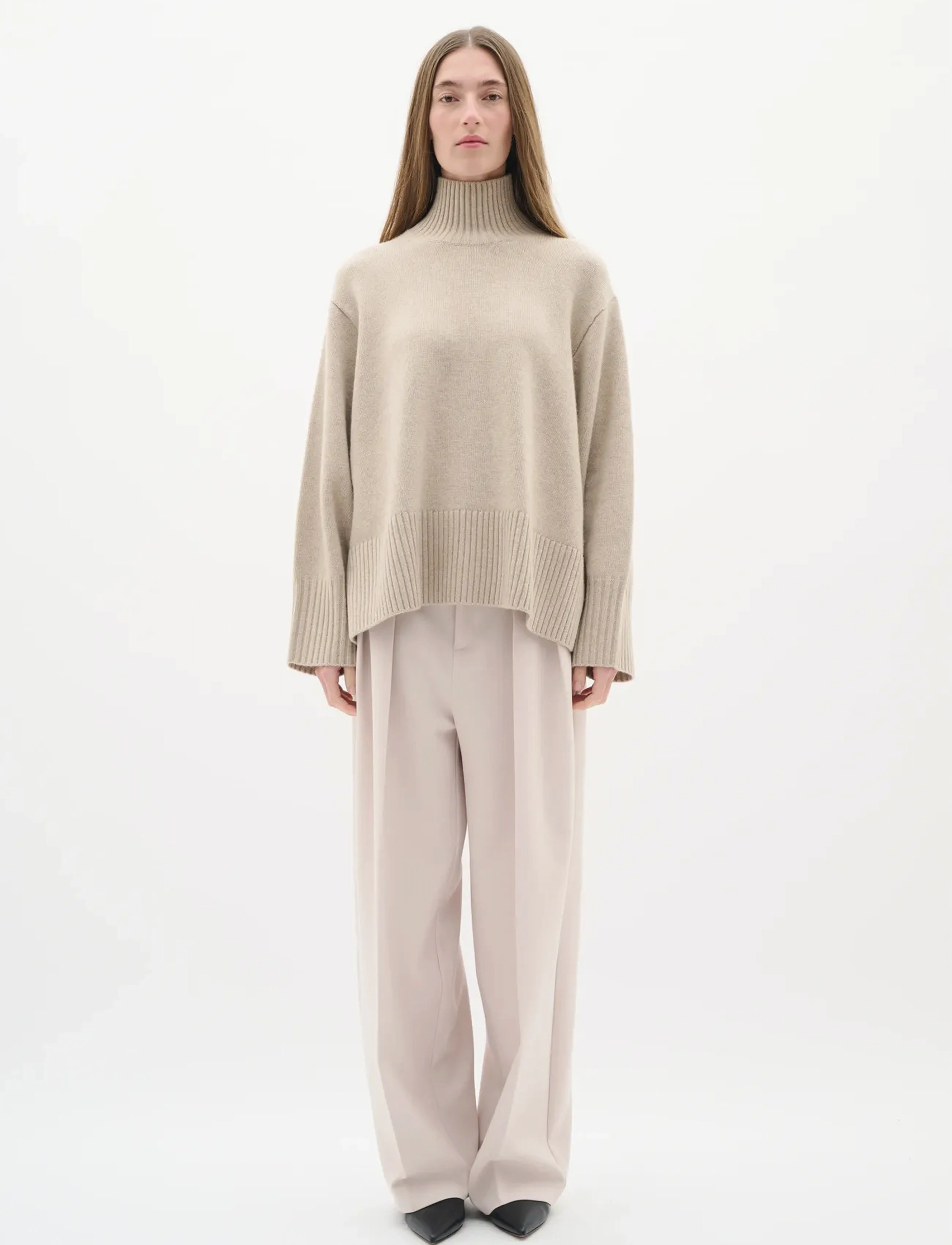 InWear - GeaIW Kaxy Highneck - jumpers - haze melange - 3