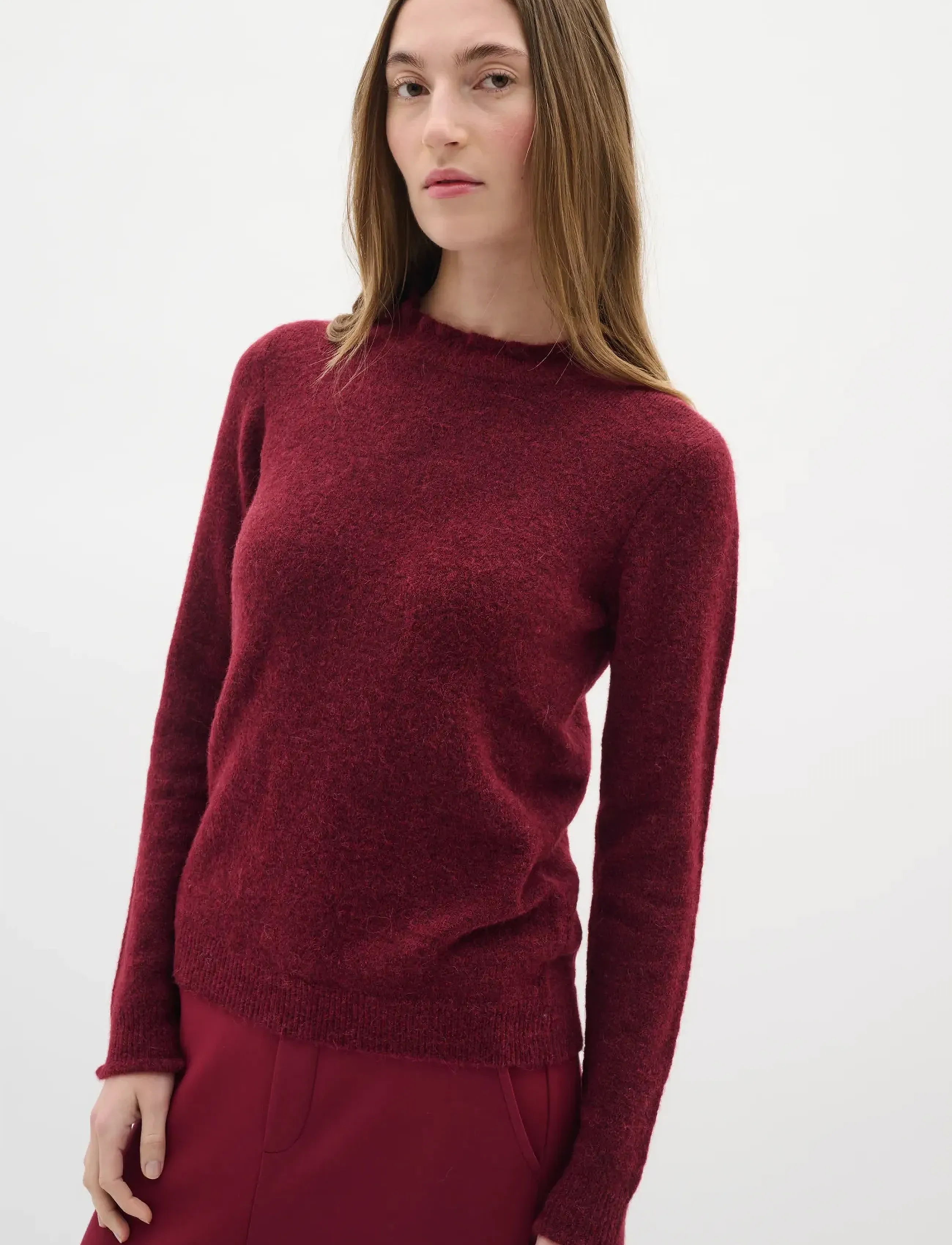 InWear Guniiw Anaja Pullover, S, Burgundy, Strik > Trøjer, Dame