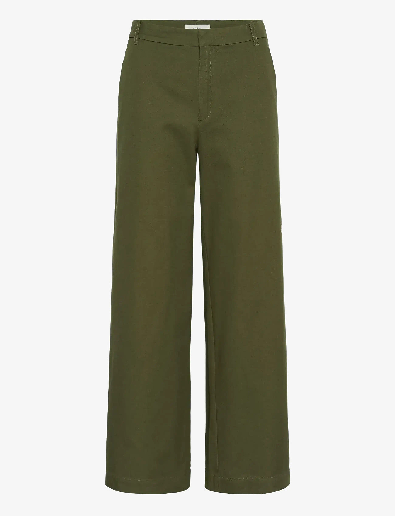 InWear - NickyIW Solina Pants - laia säärega püksid - ivy green - 1