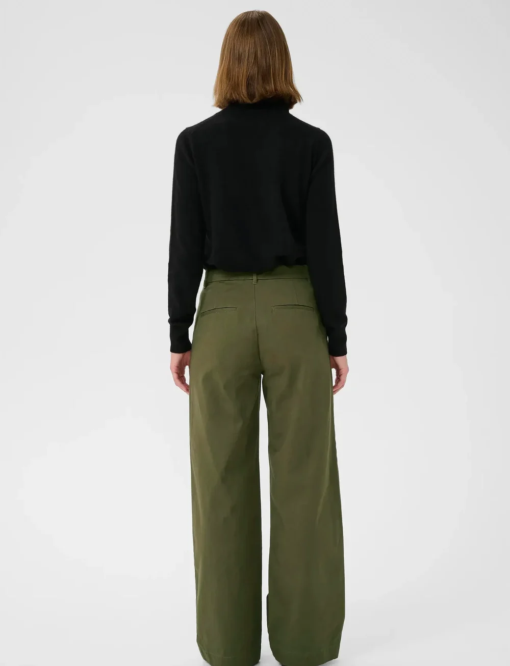 InWear - NickyIW Solina Pants - laia säärega püksid - ivy green - 4