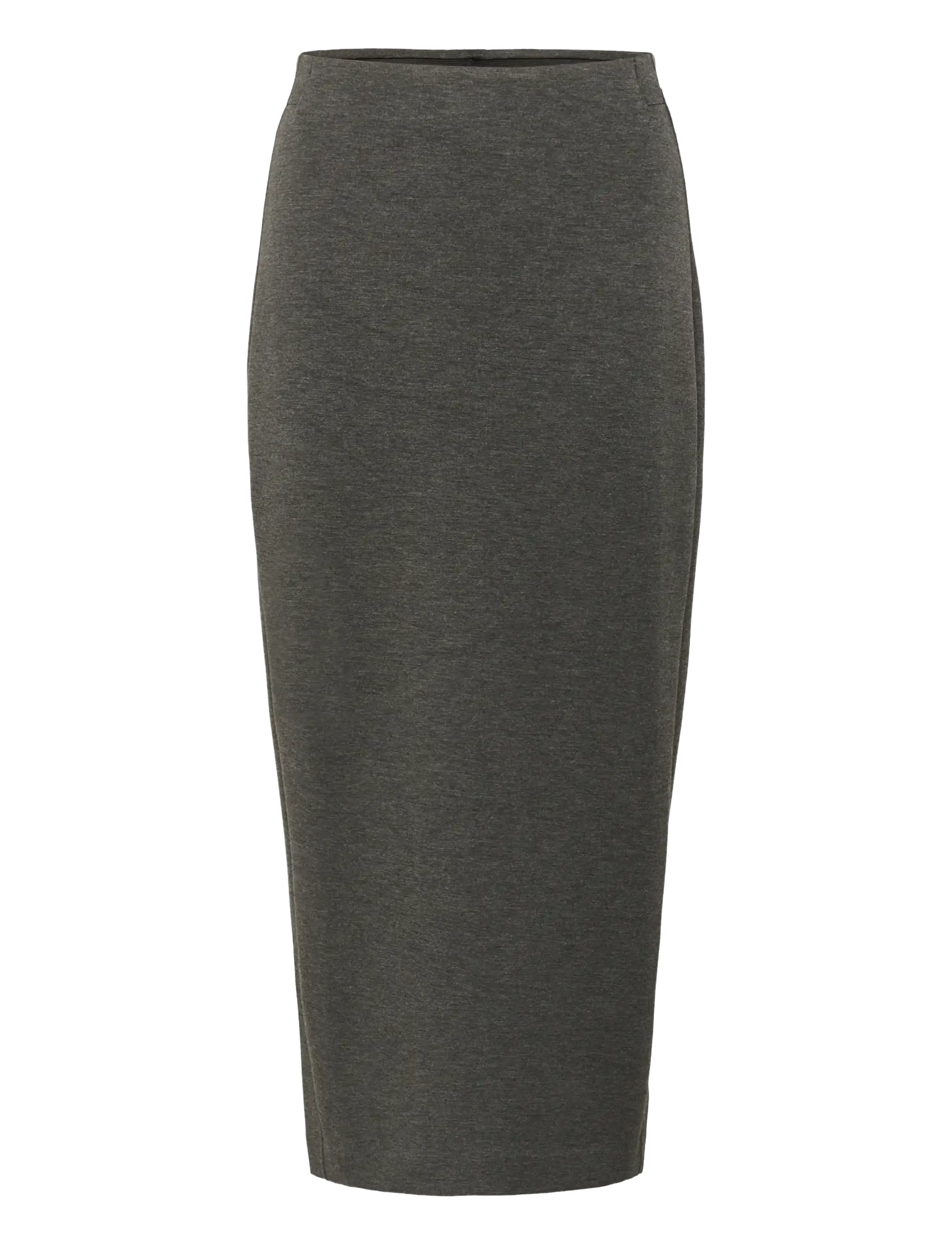AidaIW Melange Skirt - DARK GREY MELANGE