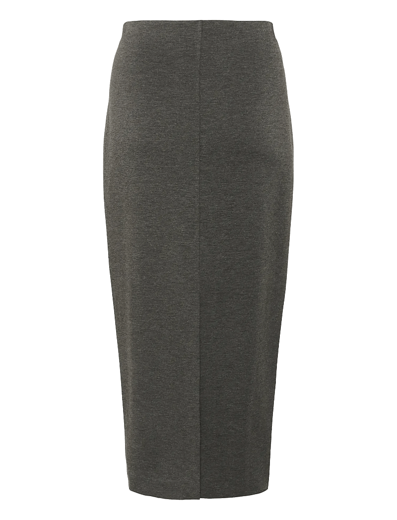 InWear - AidaIW Melange Skirt - midiseelikud - dark grey melange - 2