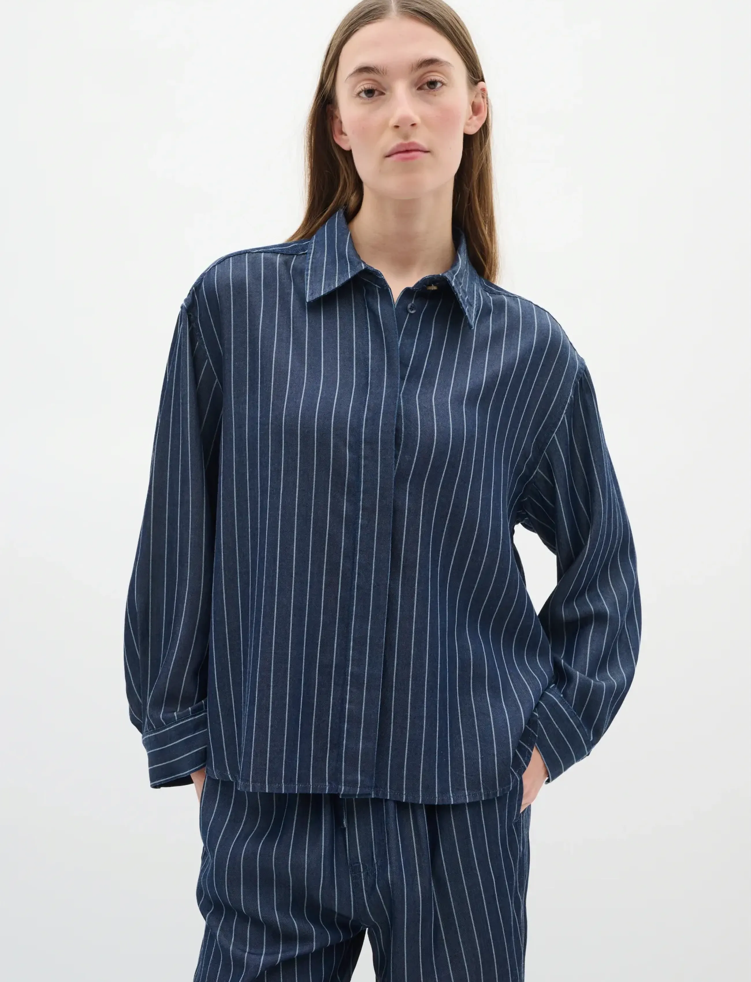 InWear NadieIW Shirt - Särgid - DARK BLUE DENIM / blue