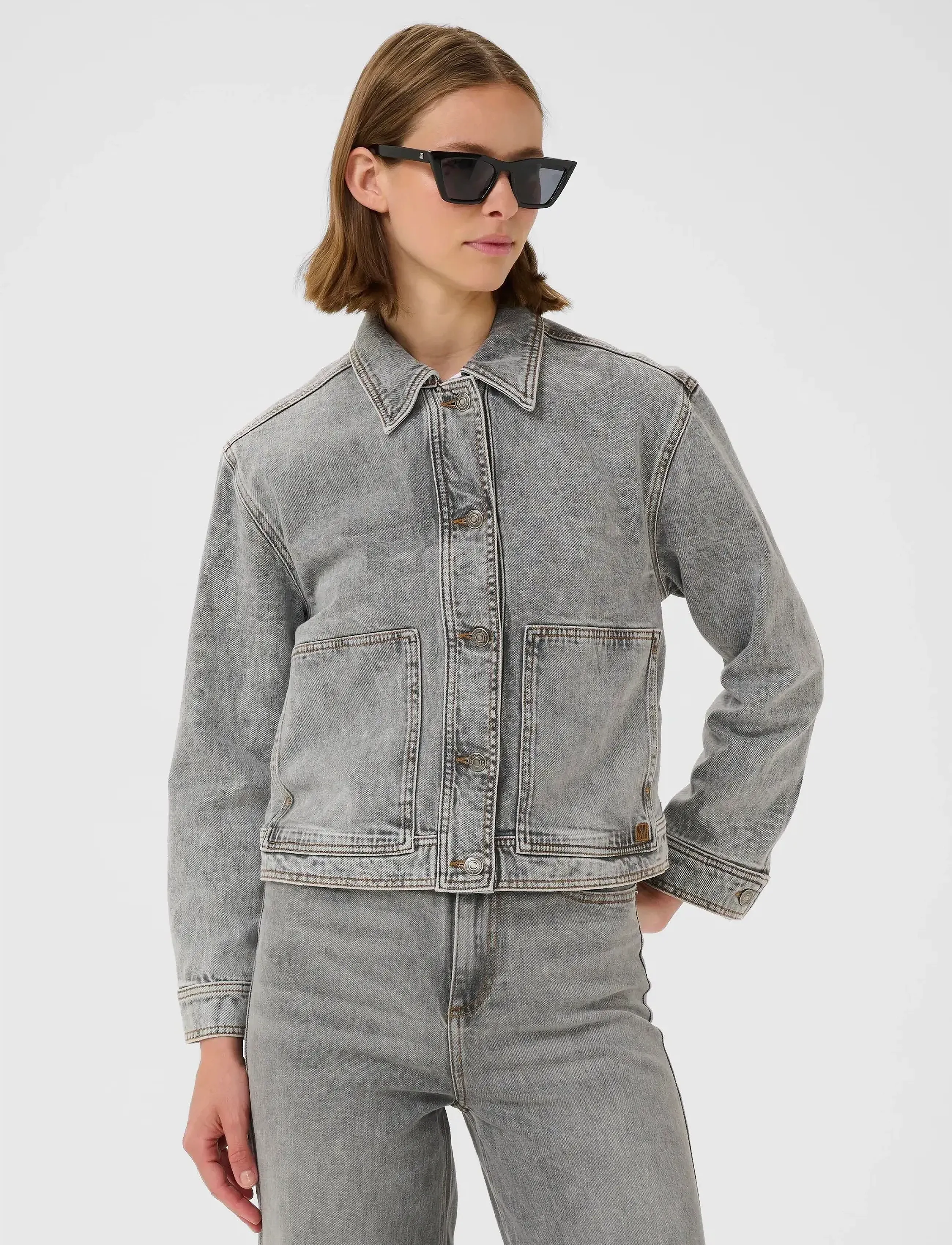 InWear Nanasiw Denim Jacket, 36, Jackets, Grau - Denim, Frauen